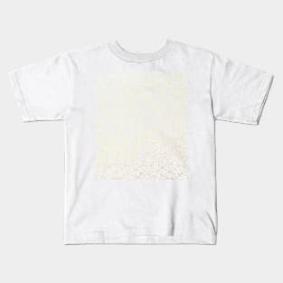 Abstract Outline Grey Gold Kids T-Shirt